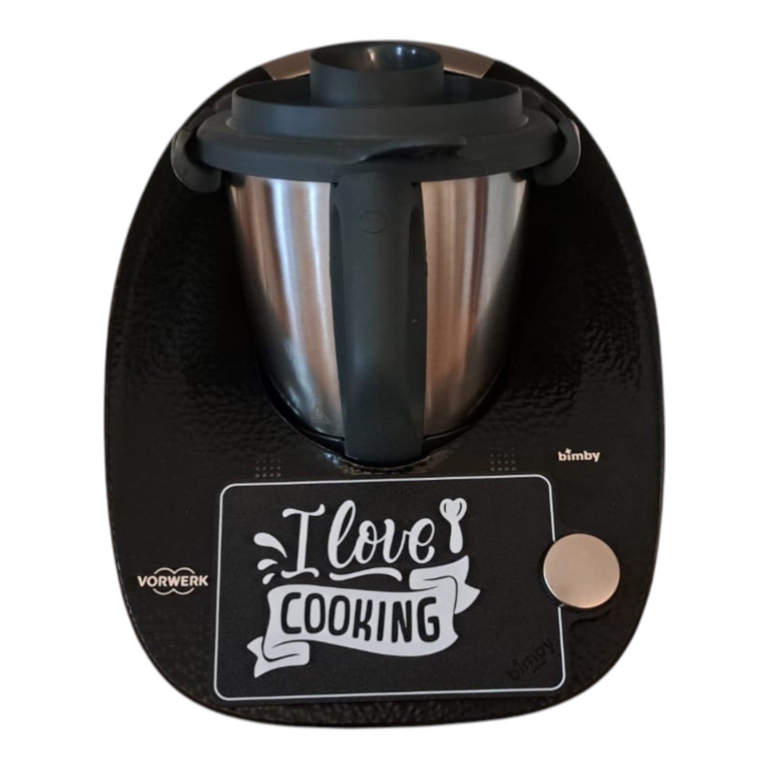 Cornice Schermo Protettiva Decorativa Per Bimby Tm6 Oggetto Di Design I Love Cooking Realizzato In Stampa 3d Vista Frontale