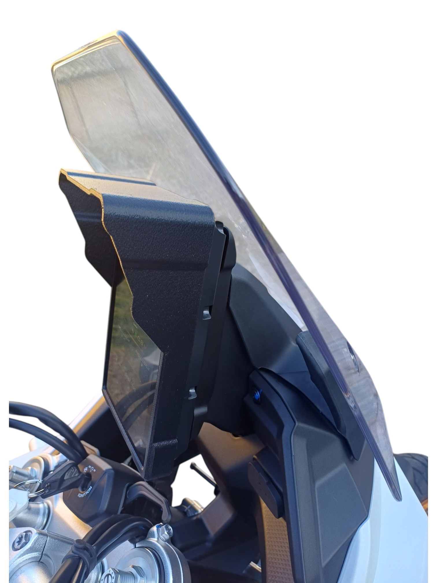 Parasole TFT Kove 800X Parasole Kove 800X vista laterale dettaglio forma