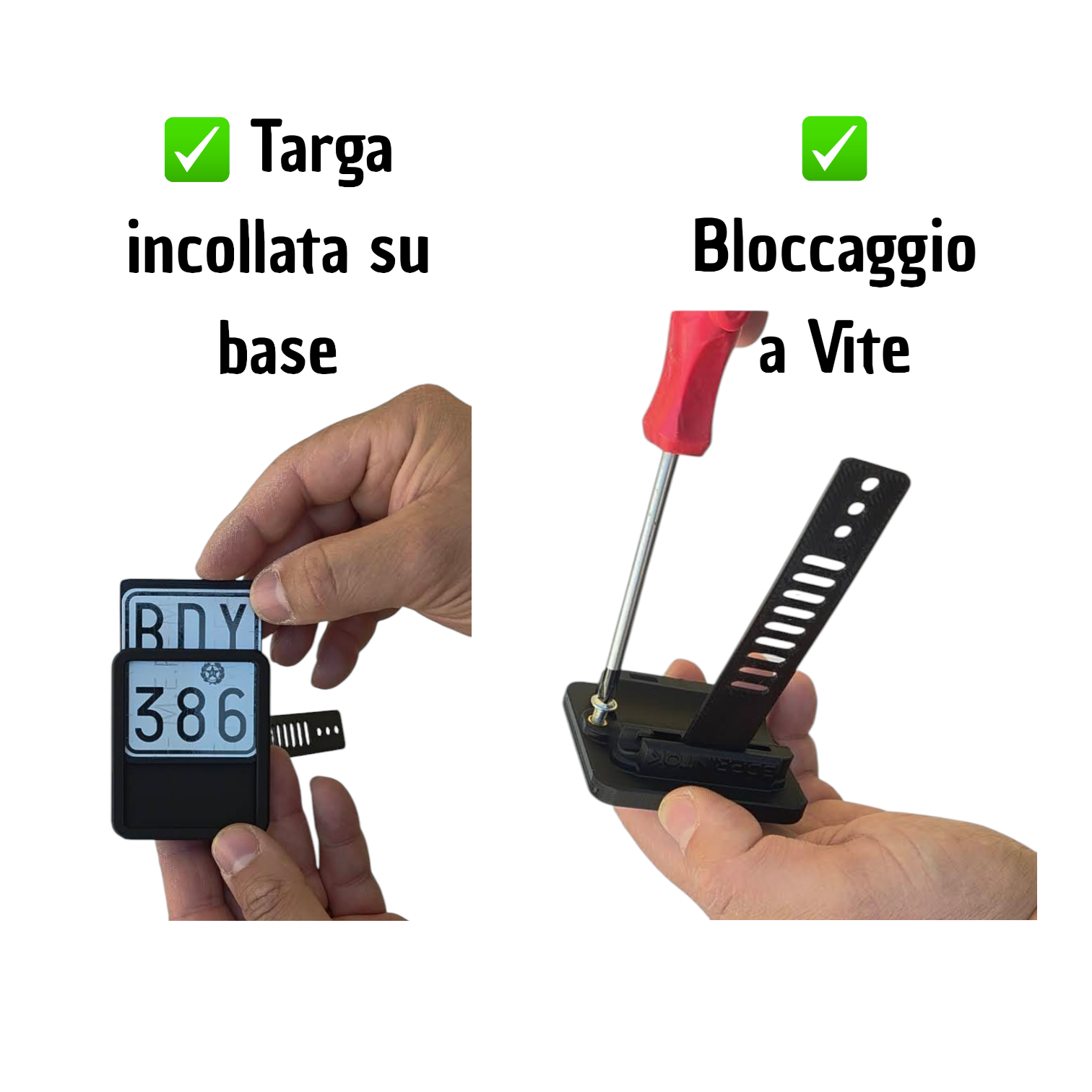 Guida montaggio porta targa monopattino